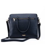 The Diana Hand Bag - Black Pebbled Leather