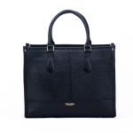 The Pearson Tote - Black Pebbled Leather