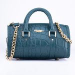 The Amara - Aqua Green Pebbled Leather