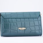The Elira - Aqua Green Croc Embossed